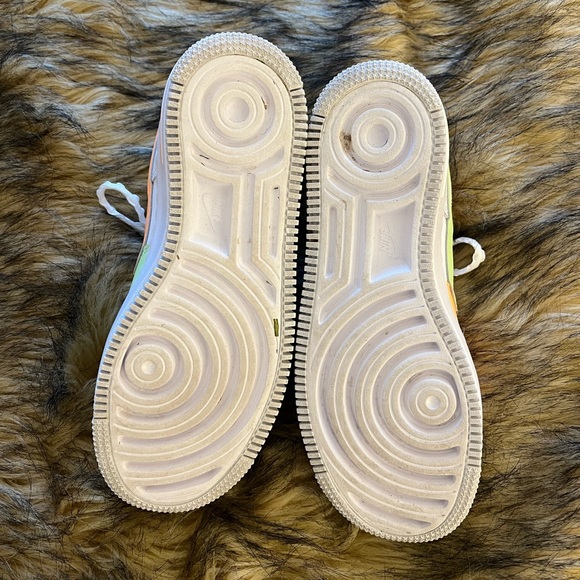 Nike Air Force 1 Shadow Platform Neon Orange and Green - Picture 8 of 8